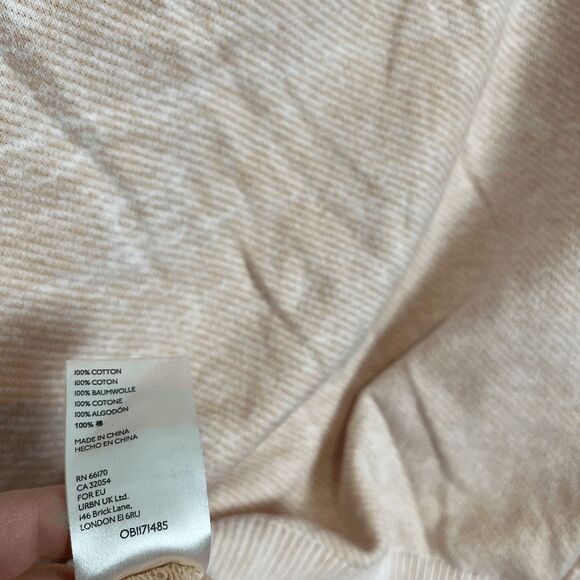 Free People Peach Fuzz Ricky Slouch Draped Neck Long Sleeve Top Women's Small - Picture 3 of 7